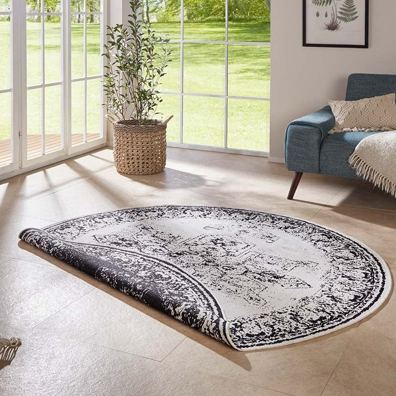 HANSE Home Vloerkleed Borbon tweezijdig te gebruiken kleed Geschikt voor binnen en buiten, weerbestendig, balkon, tuin, woonkamer, waterbestendig