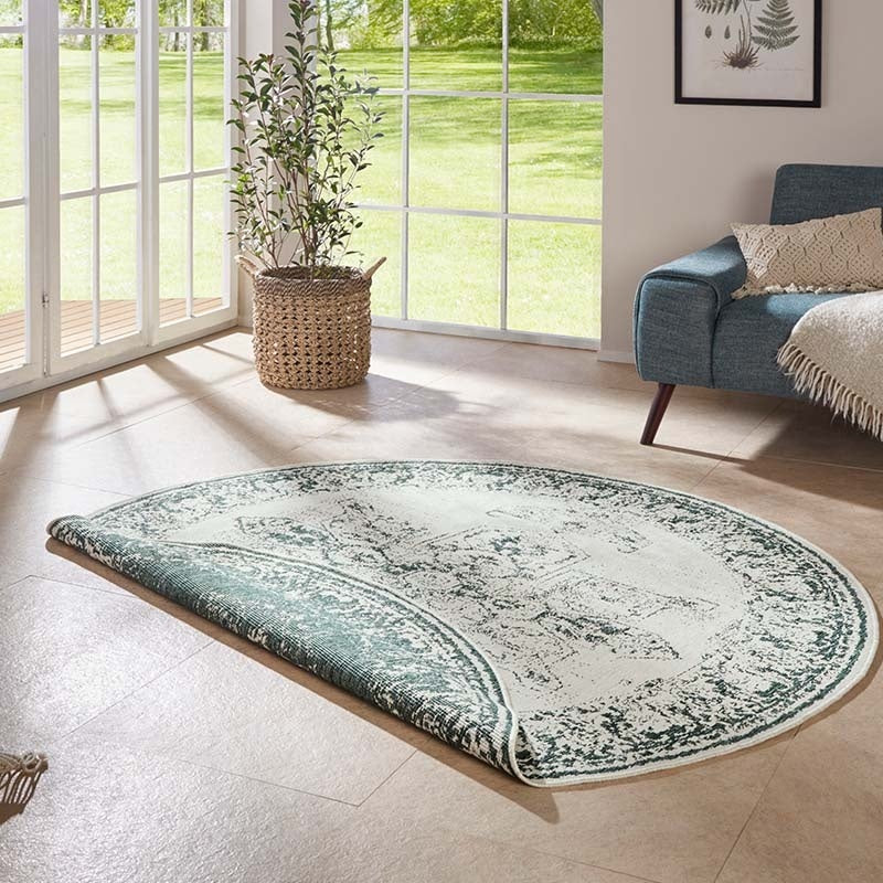 HANSE Home Vloerkleed Borbon tweezijdig te gebruiken kleed Geschikt voor binnen en buiten, weerbestendig, balkon, tuin, woonkamer, waterbestendig