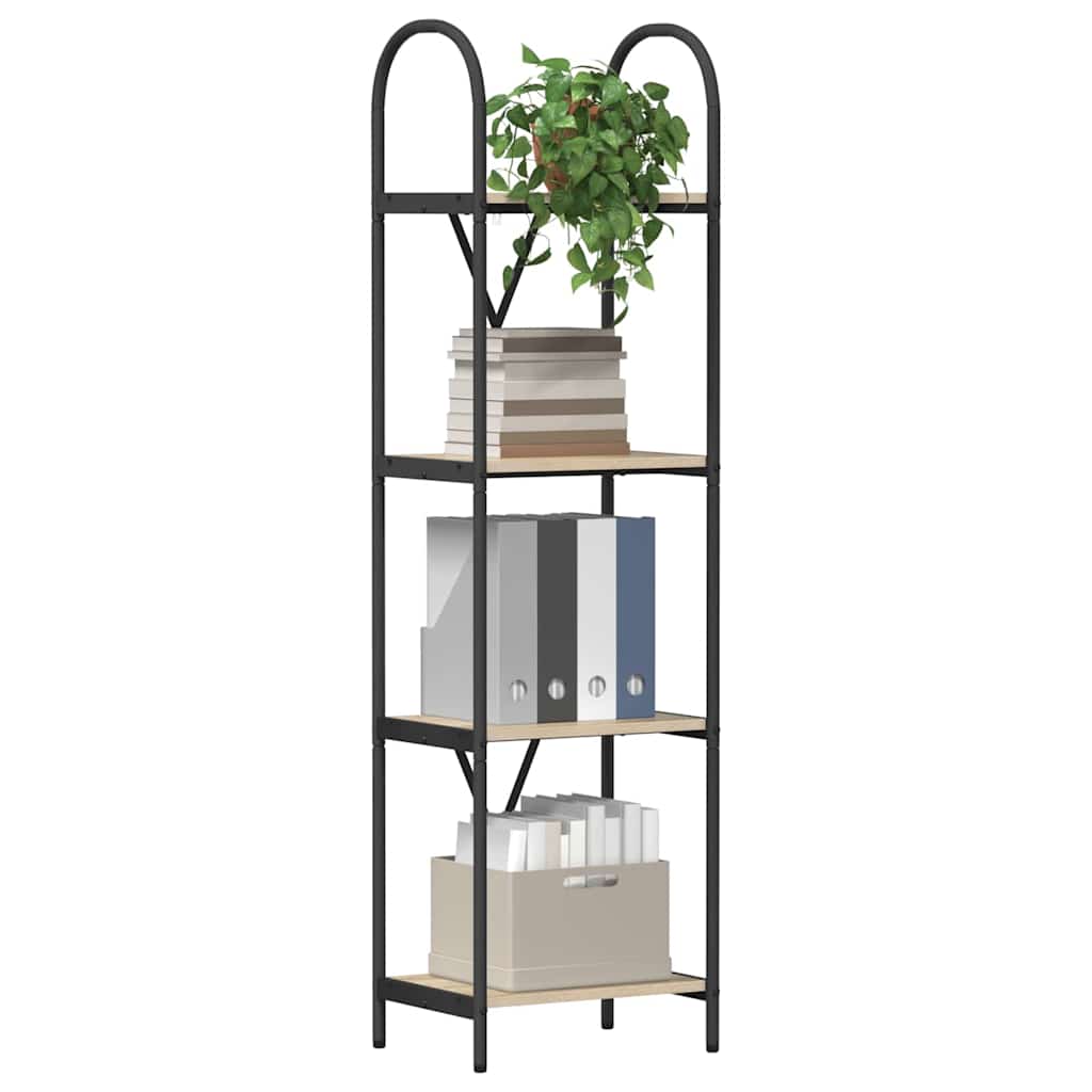 vidaXL Boekenkast Sonoma eiken 40 x 30 x 146 cm Bewerkt hout