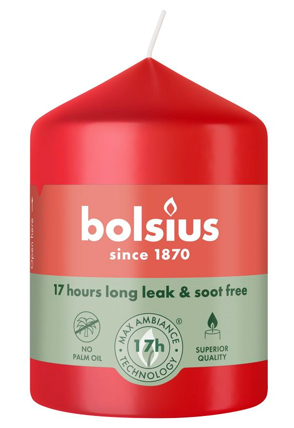 Bolsius Stompkaars Delicate Red