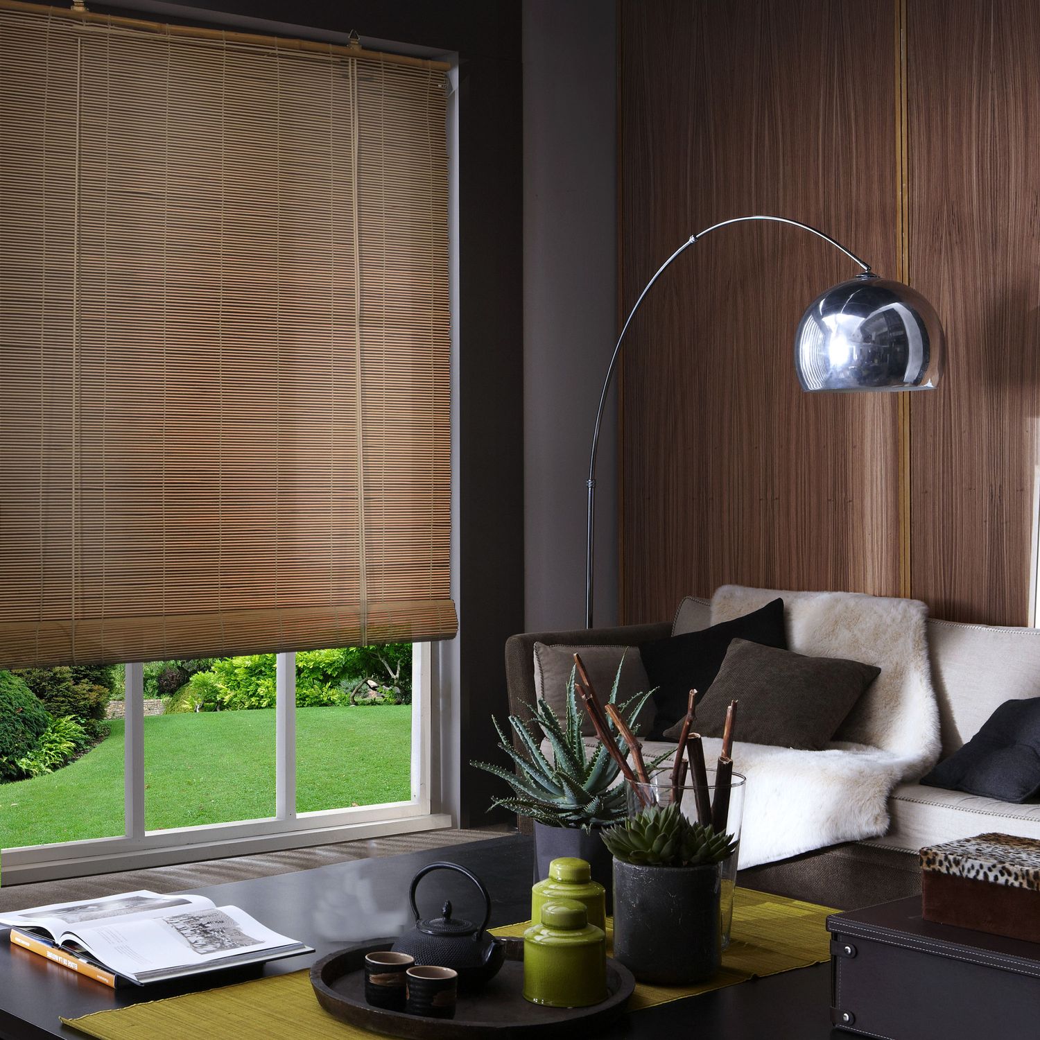 Madeco 7330 Bamboe Rolgordijn Roll Up Caramel 100x180cm