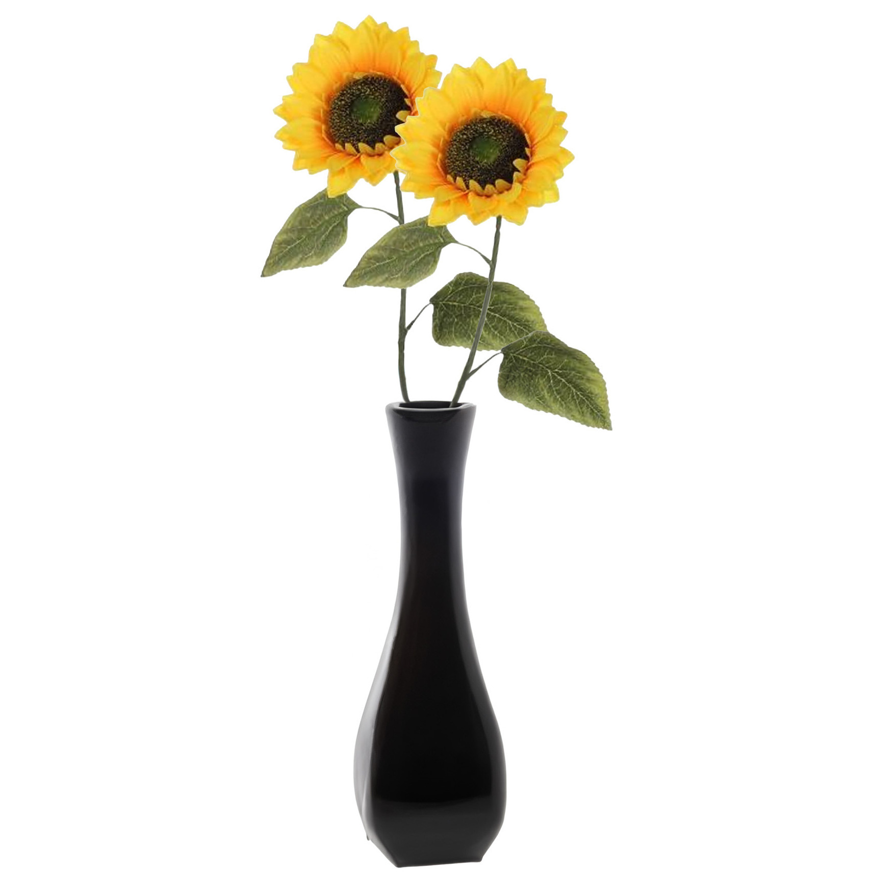Mica Decorations Kunstbloem Zonnebloem tak - 6x - 72 cm - geel - kunst zijdebloem - decoratie -