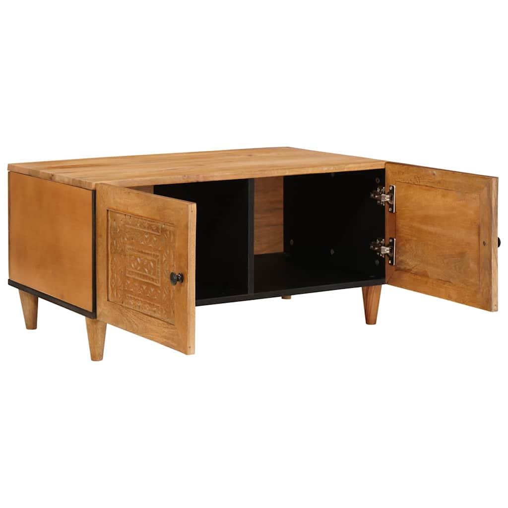 vidaXL Salontafel Lichtbruin 80 x 50 x 40 cm massief mangohout