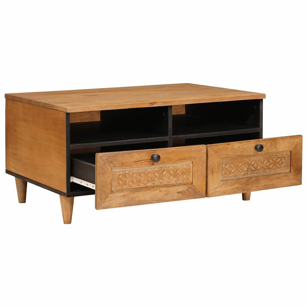 vidaXL Salontafel Lichtbruin 80 x 54 x 40 cm massief mangohout