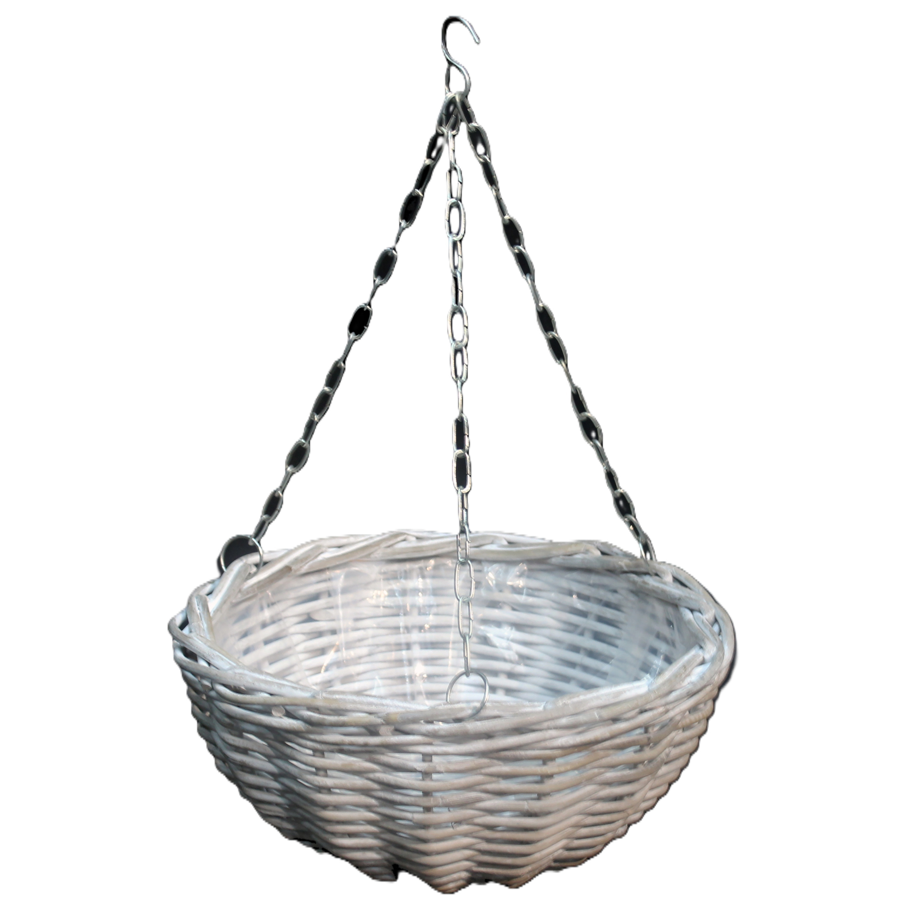 Van der Leeden Vd Leeden Hangmand - wit - wilg ℃ D40 cm - gevlochten - hangend -