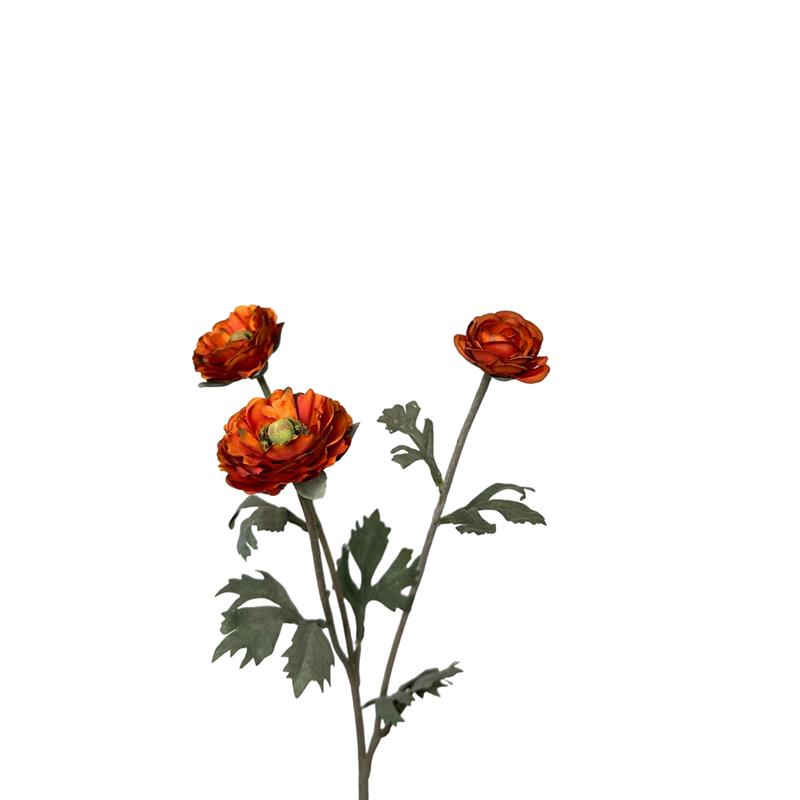 Roberts Collection Kunstbloem Ranonkel 48cm oranje
