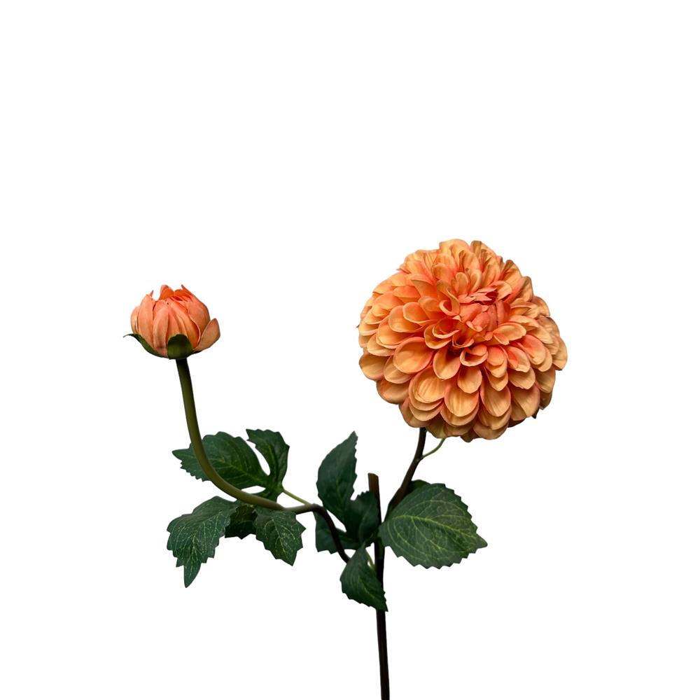 Roberts Collection Kunstbloem dahlia spray 74cm salmon