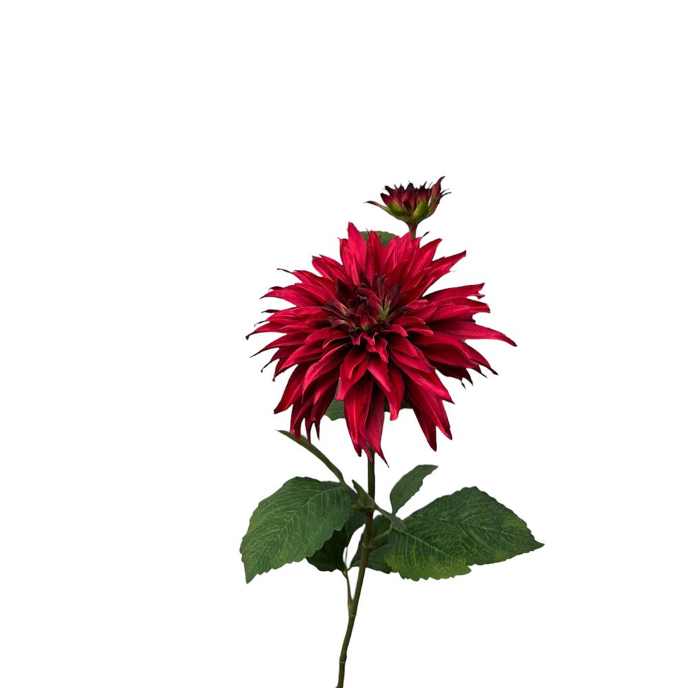 Roberts Collection Kunstbloem dahlia +knop spray 74cm rood