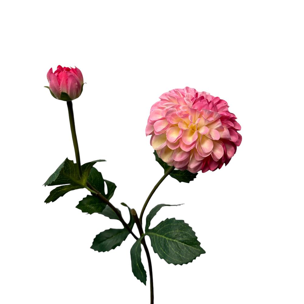Roberts Collection Kunstbloem dahlia spray 74cm dk roze