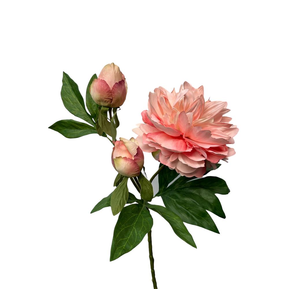 Roberts Collection Kunstbloem peony spray 64cm peach