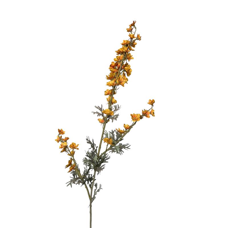 Roberts Collection Kunstbloem Delphinum tak 85cm okergeel