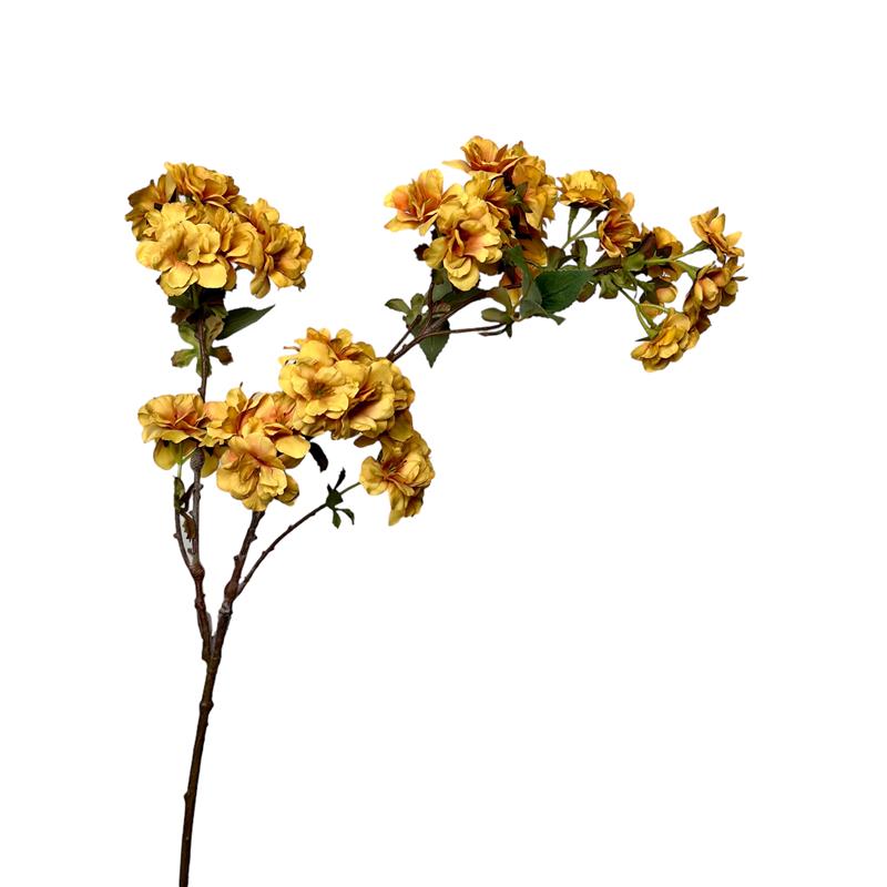 Roberts Collection Kunstbloem Bloesem tak 80cm okergeel
