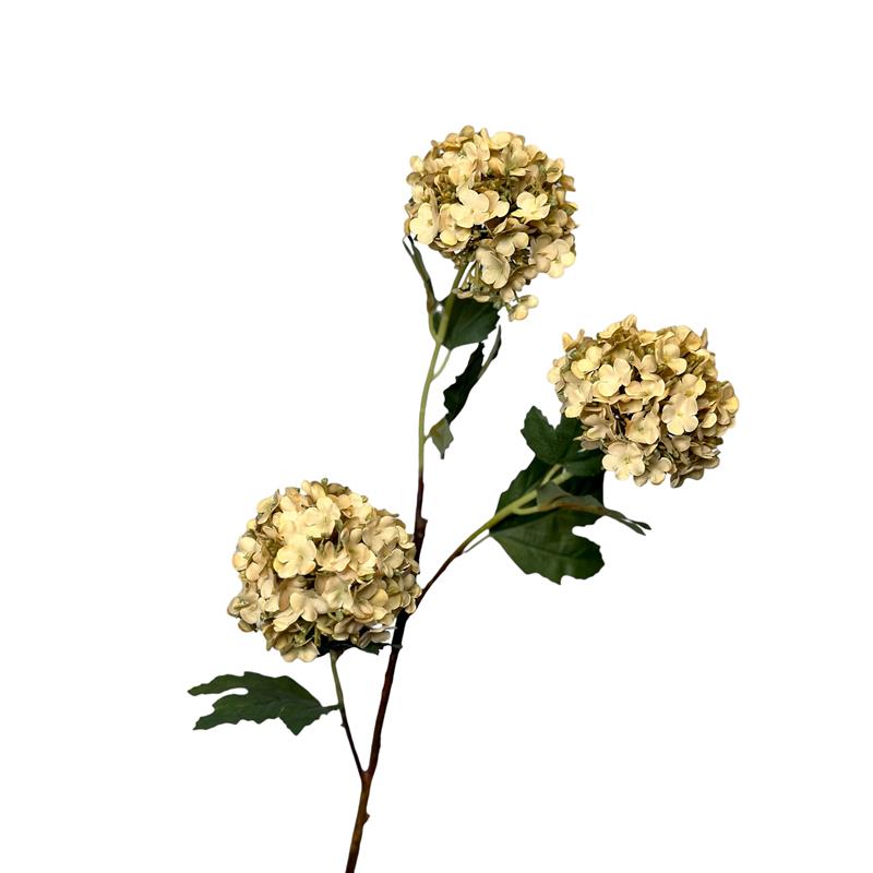 Roberts Collection Kunstbloem Sneeuwbal 90cm creme
