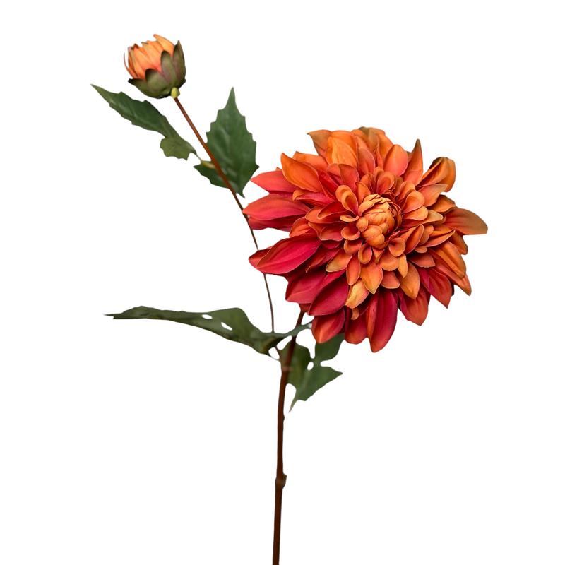 Roberts Collection Kunstbloem Dahlia 80cm oranje