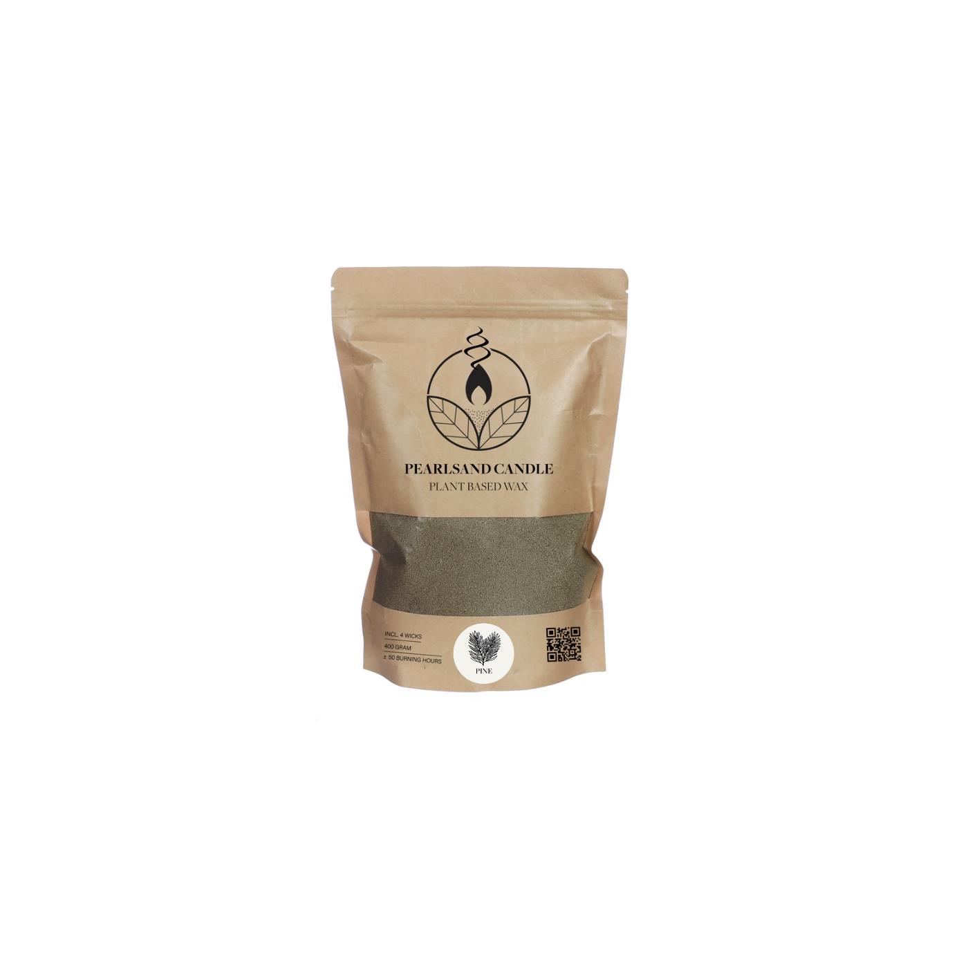 Ideas 4 Seasons Kaarsenzand Pearlsand candle 400gr groen