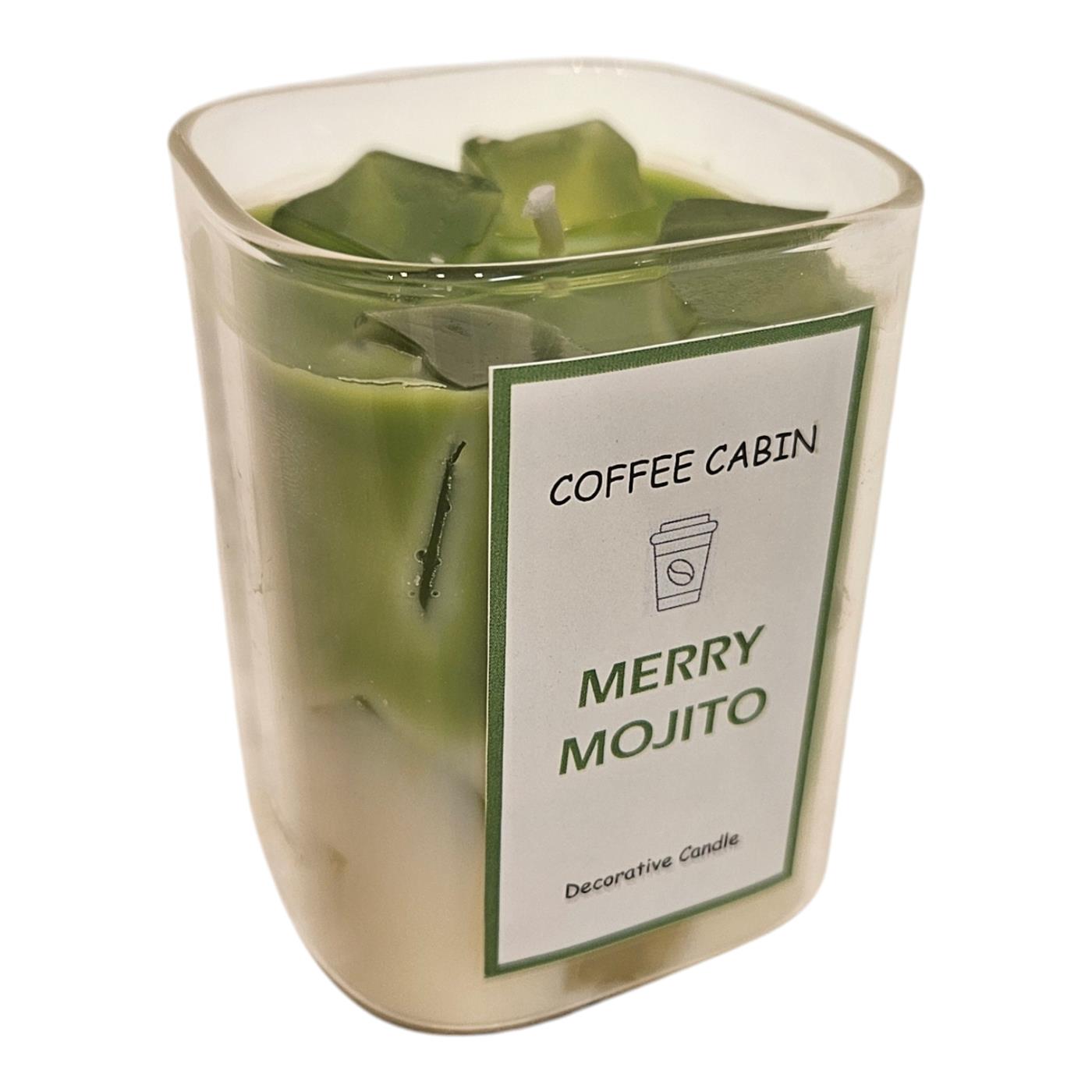 Mansion Atmosphere Geurkaars in glas Merry Mojito 6x8cm