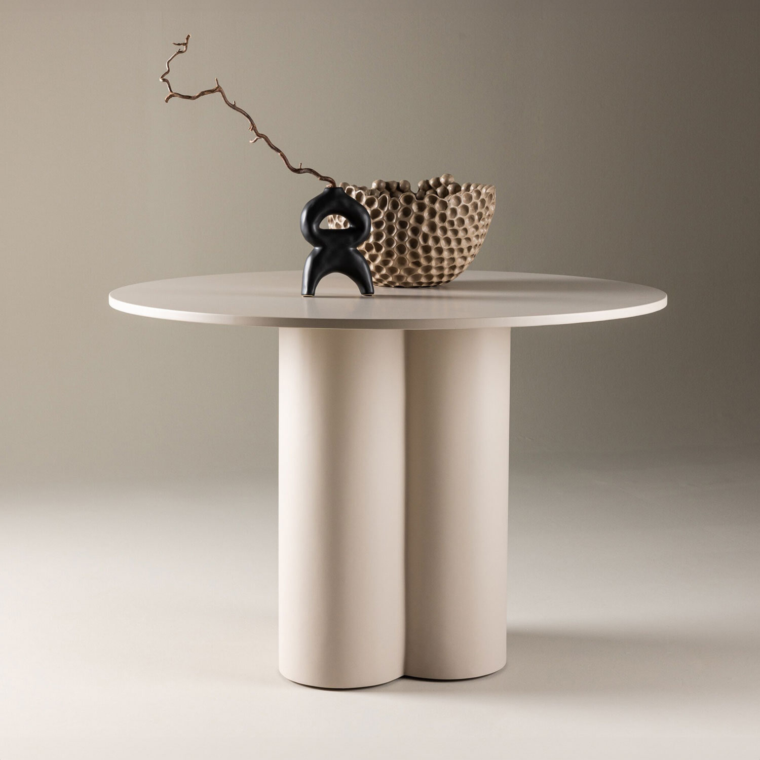 Nohr Ronde Eettafel Anh 110cm - Beige - Japandi