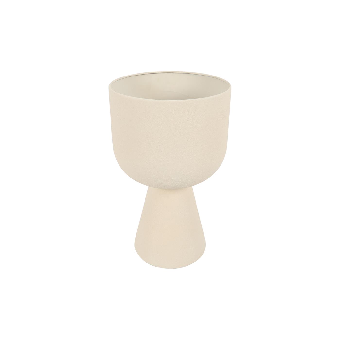 Countryfield Bloempot Tibbe crème Ø21xH35cm