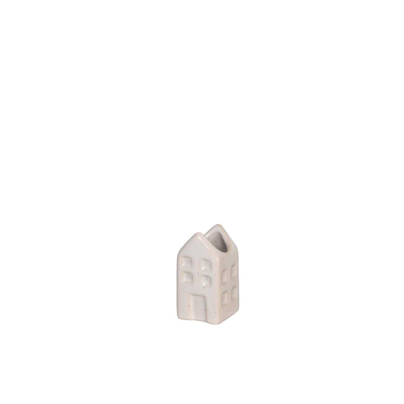 Ideas 4 seasons Bloemenvaas huis Amsterdam crème 3x3x6cm