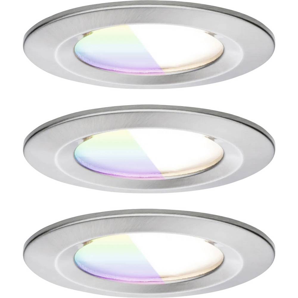 Paulmann 92450 LED-plafondlamp, LED-inbouwlamp 6 W IJzer (geborsteld)