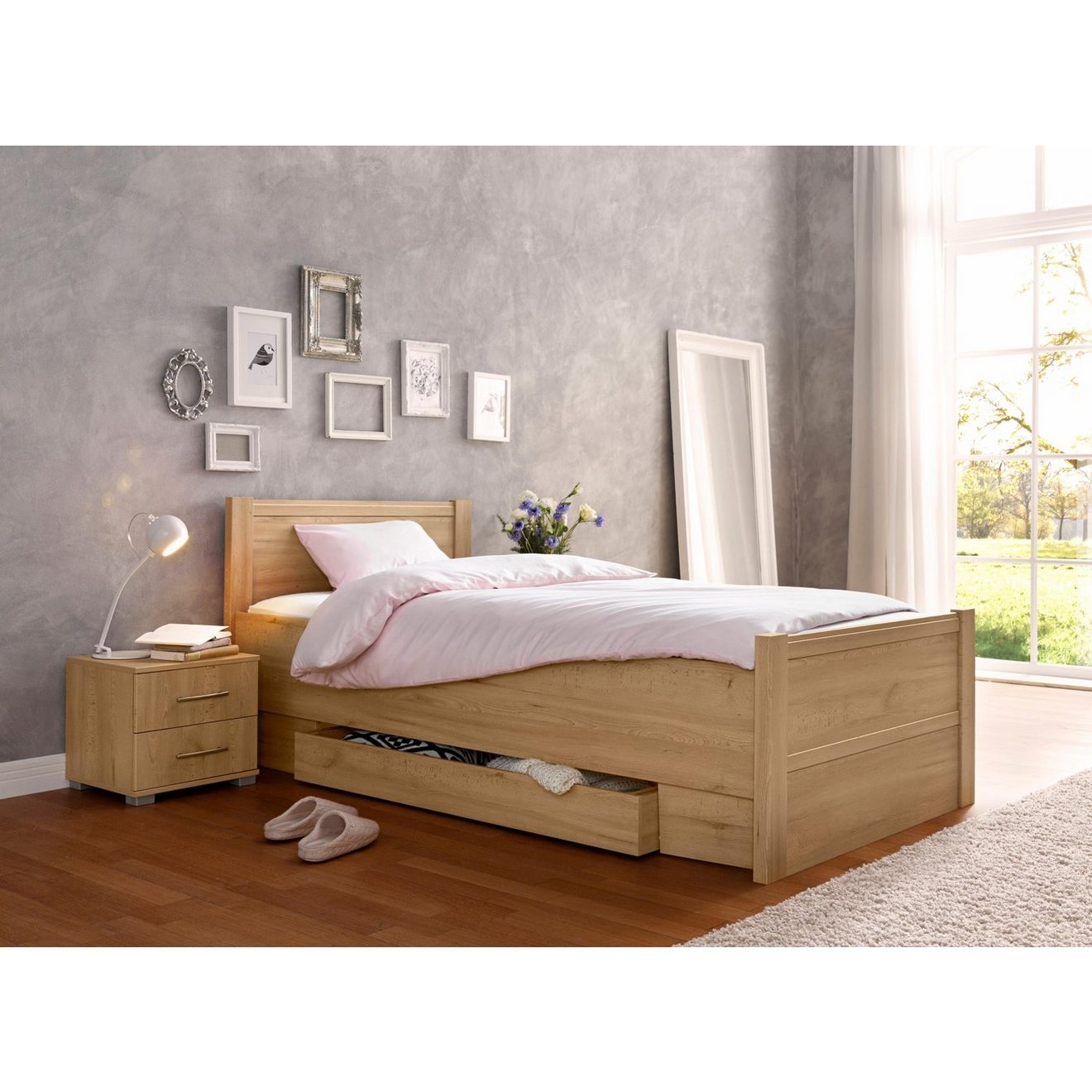 Priess Bed Husum slaapkamer tienerkamer bedombouw met comforthoogte, verschillende uitvoeringen, hoogwaardige premium kwaliteit