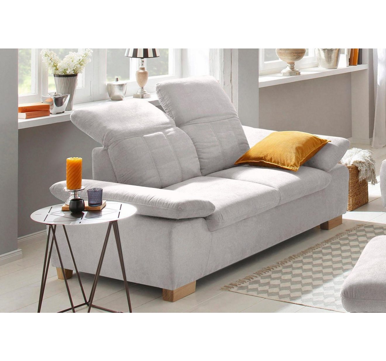 Home affaire 2-zitsbank Bergamo Multifunctionele Sofa, comfortabel en gemakkelijk