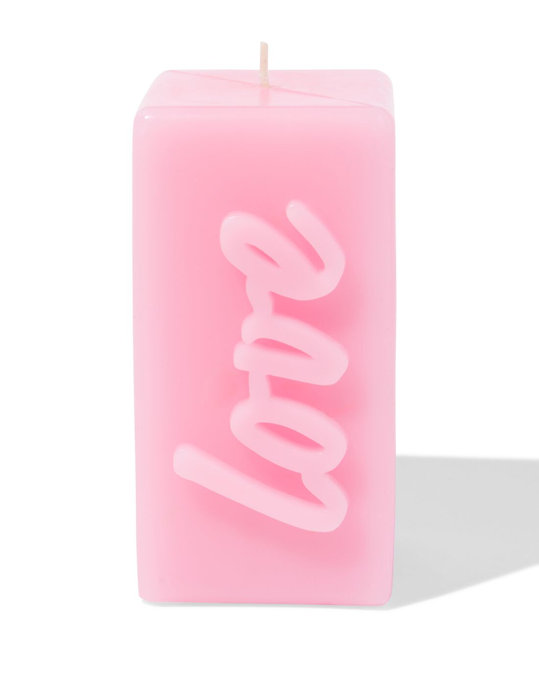 HEMA Kaars 12.5cm 'love' Roze