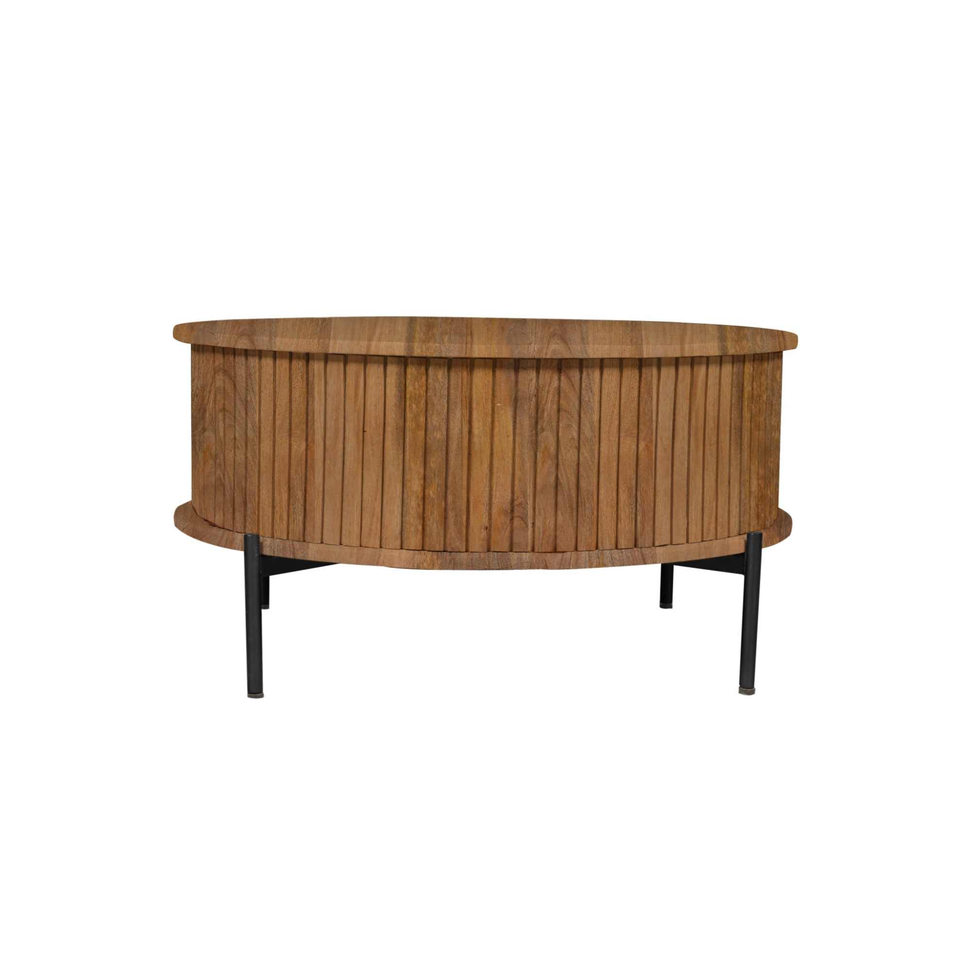 Het Steigerhouthuis Salontafel Madison Natuurlijk | 80 cm | Rond