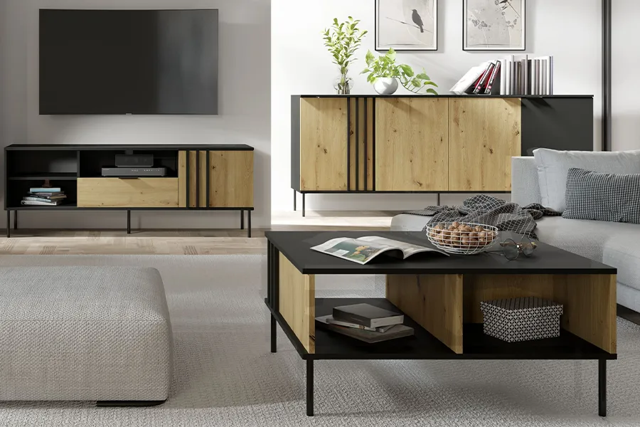 WOONENZO Complete woonkamer Rimini - met dressoir