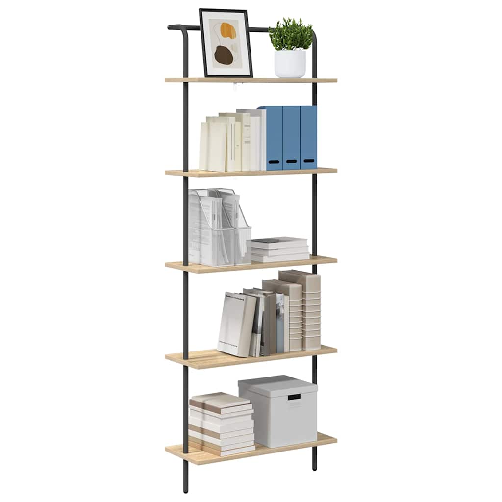 vidaXL Boekenkast Sonoma eiken 60 x 24 x 168 cm Bewerkt hout