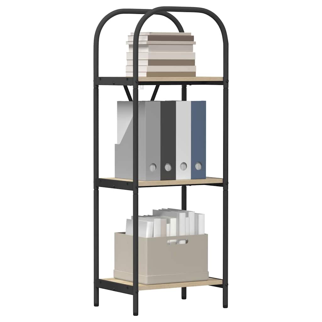 vidaXL Boekenkast Sonoma eiken 40 x 30 x 109 cm Bewerkt hout