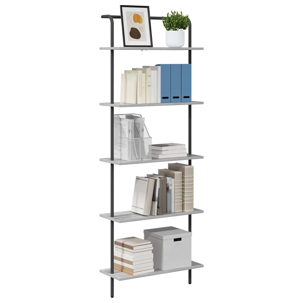 vidaXL Boekenkast Grijs sonoma 60 x 24 x 168 cm Bewerkt hout