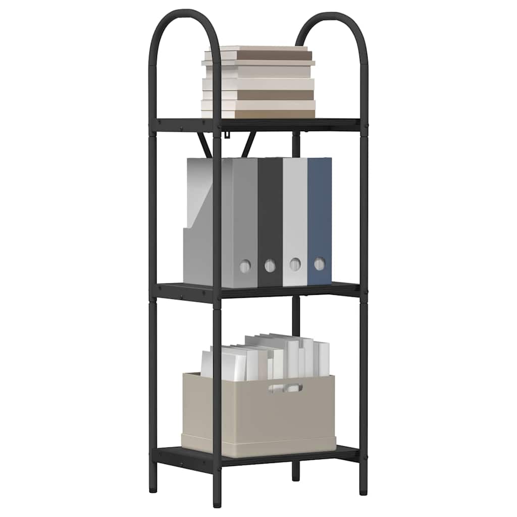 vidaXL Boekenkast Zwart eiken 40 x 30 x 109 cm Bewerkt hout
