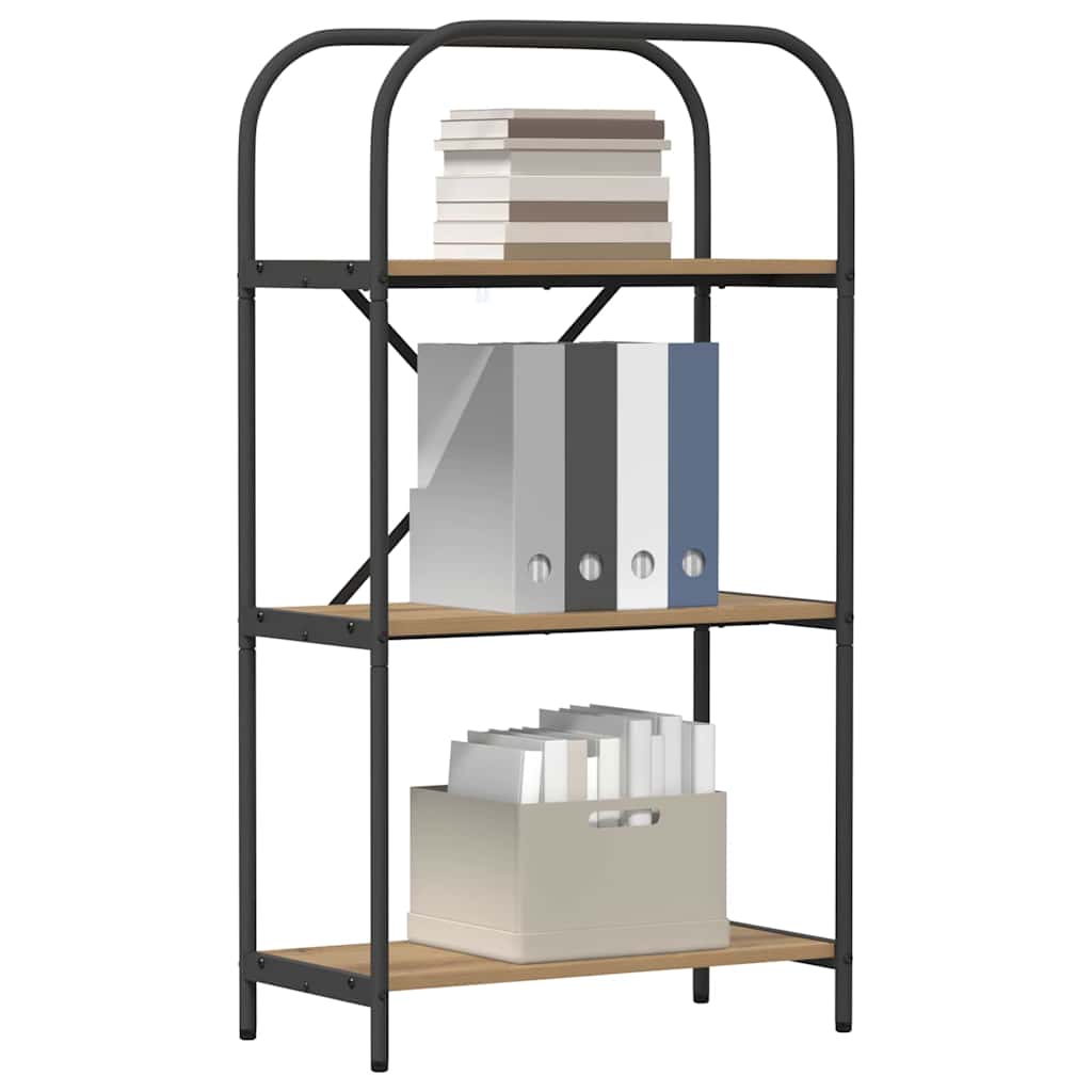 vidaXL Boekenkast artisanaal eikenkleurig 60 x 30 x 109 cm