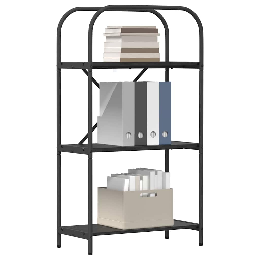 vidaXL Boekenkast Zwart eiken 60 x 30 x 109 cm Bewerkt hout