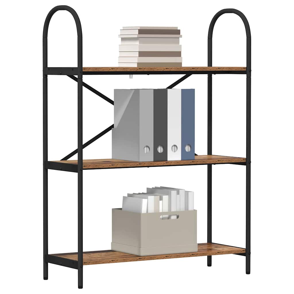 vidaXL Boekenkast Oud hout 80 x 30 x 109 cm Bewerkt hout