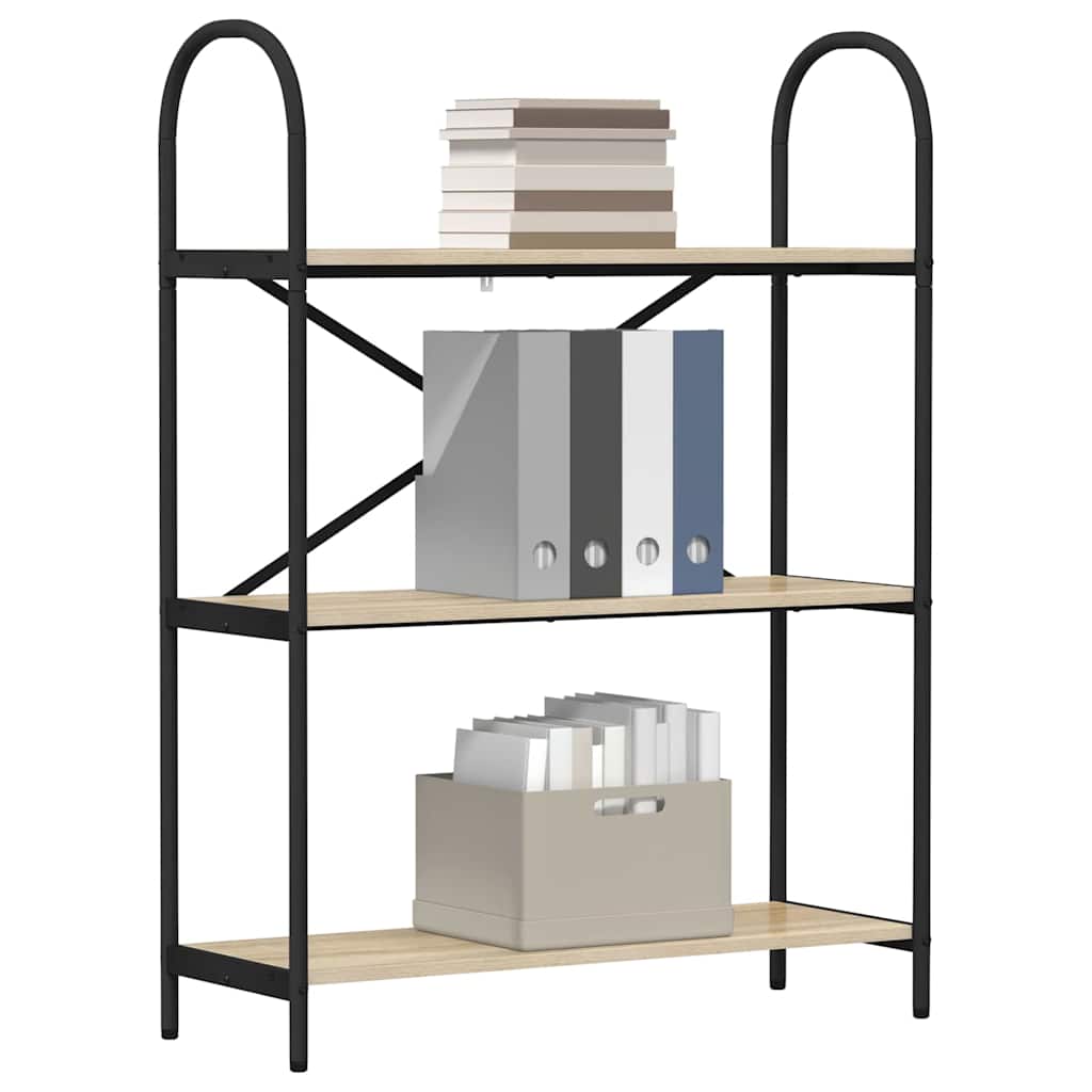 vidaXL Boekenkast Sonoma eiken 80 x 30 x 109 cm Bewerkt hout