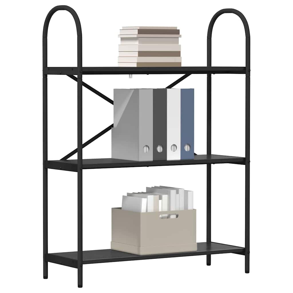 vidaXL Boekenkast Zwart eiken 80 x 30 x 109 cm Bewerkt hout