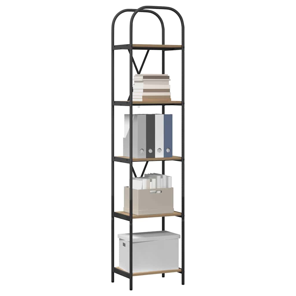 vidaXL Boekenkast artisanaal eikenkleurig 40 x 30 x 183 cm