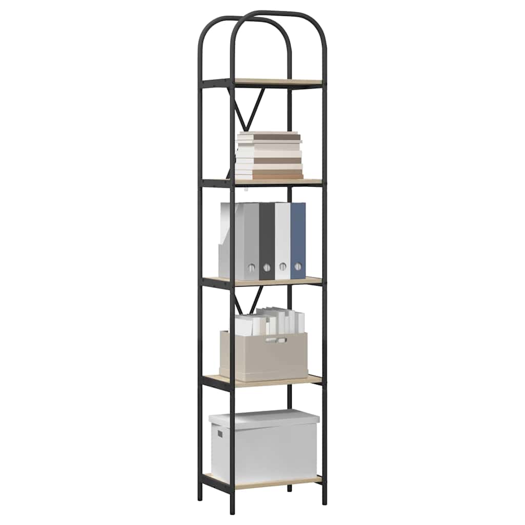 vidaXL Boekenkast Sonoma eiken 40 x 30 x 183 cm Bewerkt hout