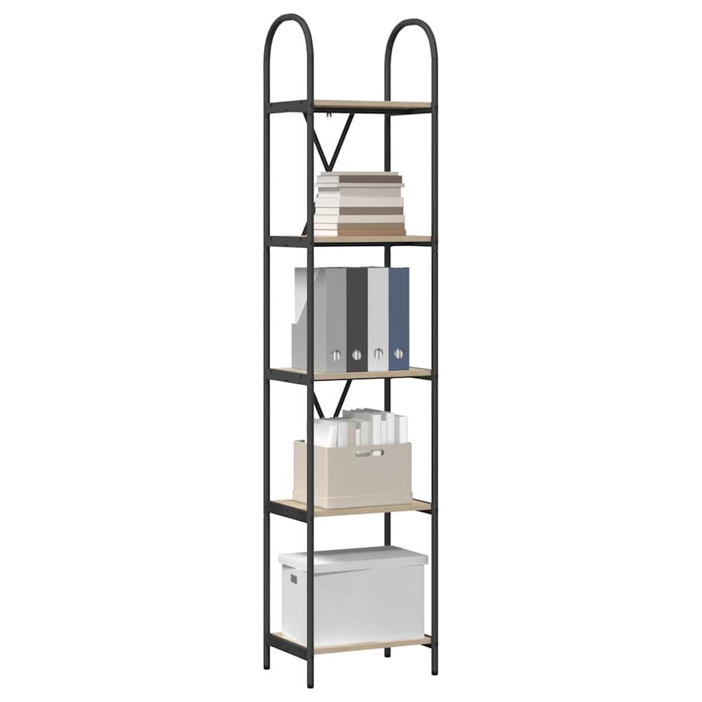 vidaXL Boekenkast Sonoma eiken 40 x 30 x 183 cm Bewerkt hout