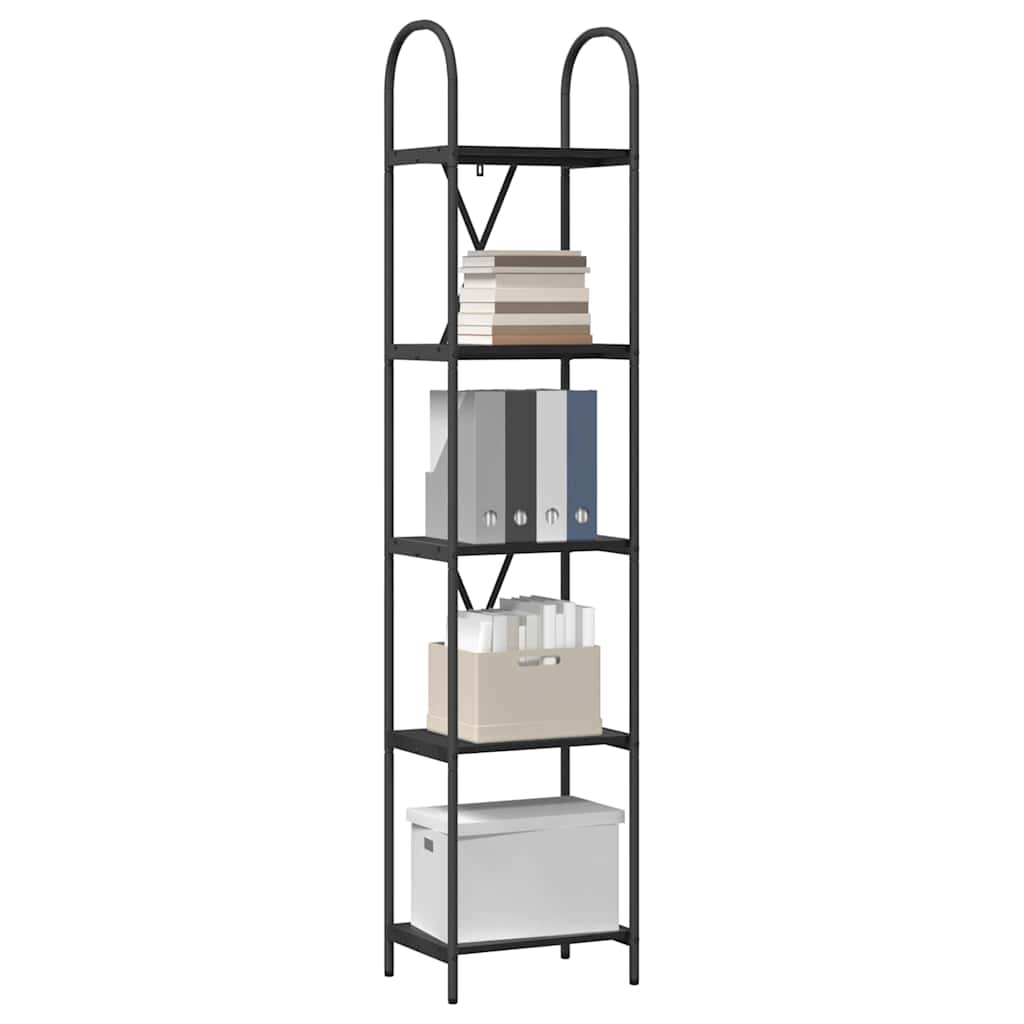 vidaXL Boekenkast Zwart eiken 40 x 30 x 183 cm Bewerkt hout