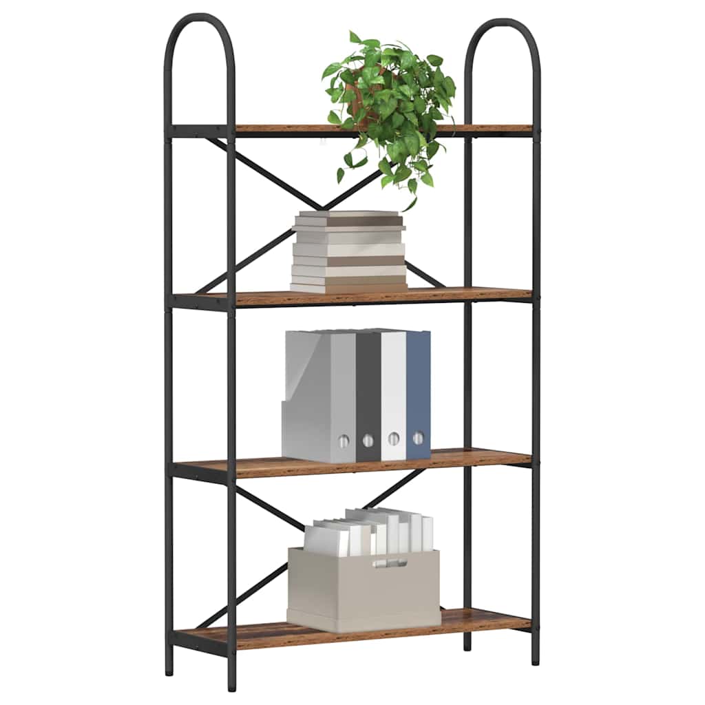 vidaXL Boekenkast Oud hout 80 x 30 x 146 cm Bewerkt hout