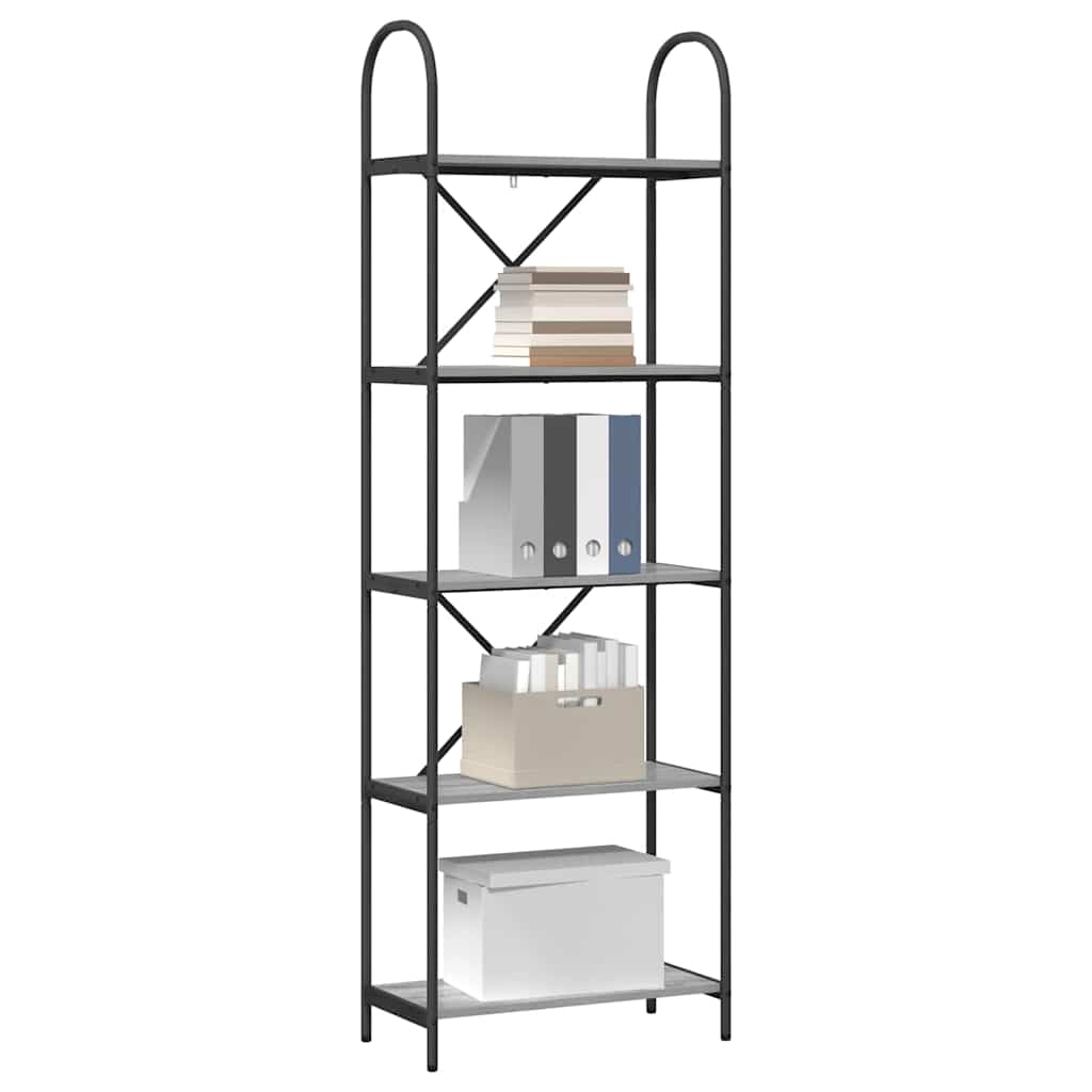vidaXL Boekenkast Grijs sonoma 60 x 30 x 183 cm Bewerkt hout