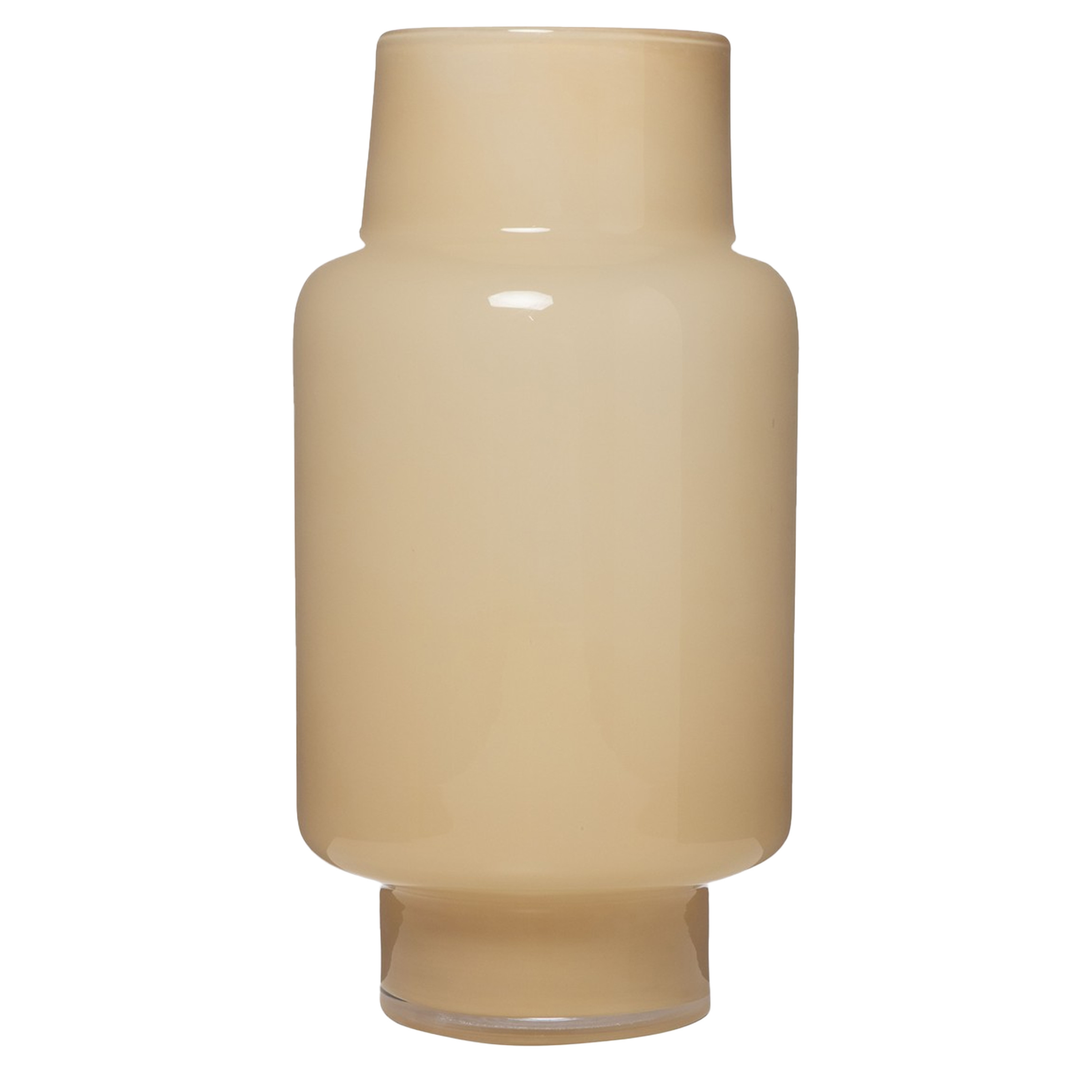 Hakbijl Glass Bloemenvaas Pien - beige - glas - D20 x H39 cm - decoratie - vazen -