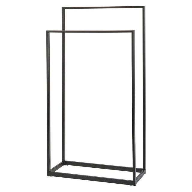 Aquanova Yuri Handdoekrek Staand 45x20x83cm Mat Zwart YURTLH-09