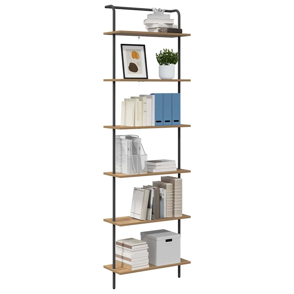 vidaXL Boekenkast artisanaal eikenkleurig 60 x 24 x 203 cm