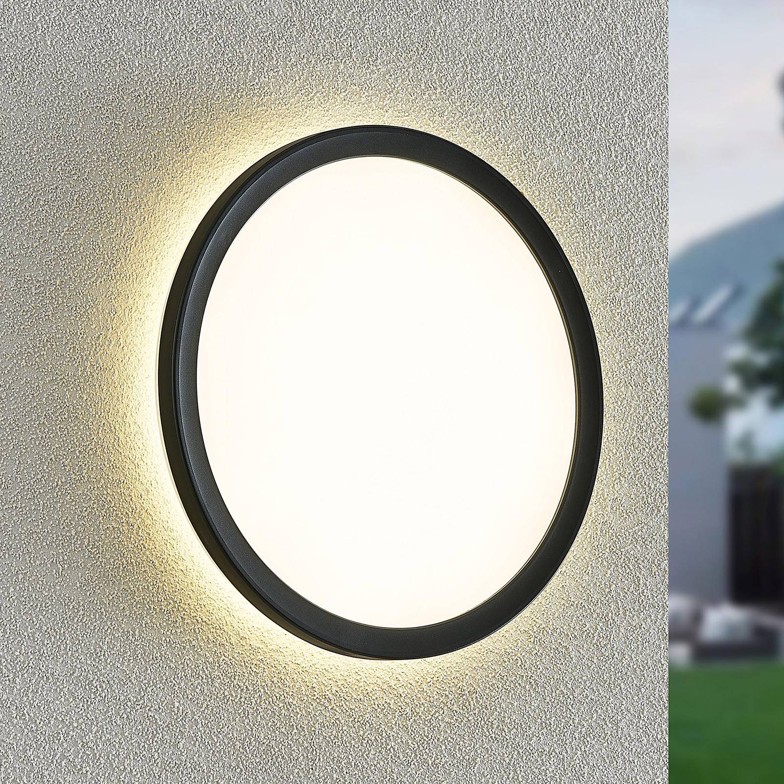 PRIOS Pavin LED buitenwandlamp met hausnummerset