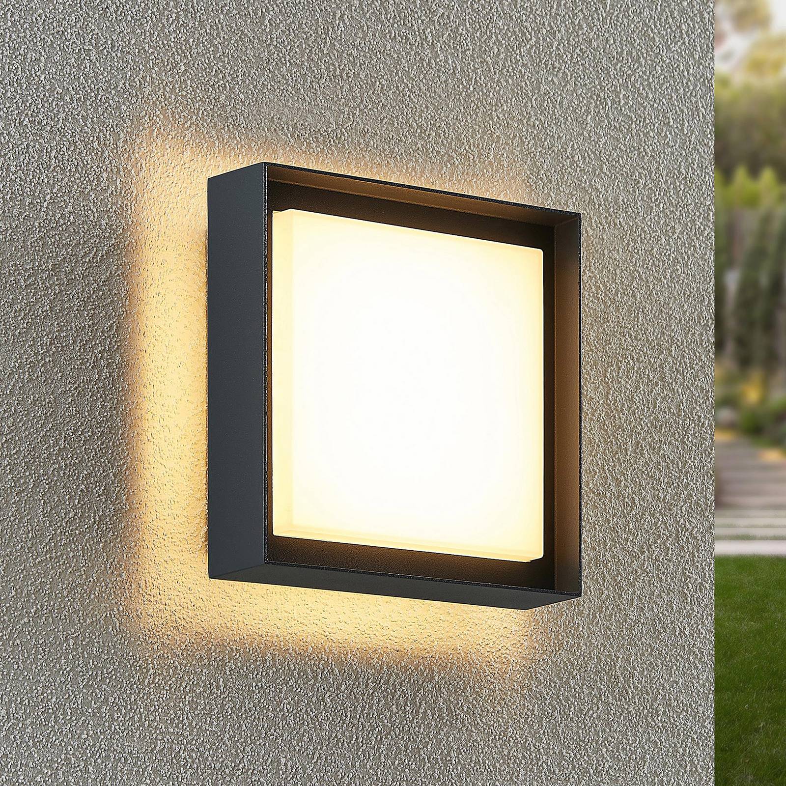 PRIOS Epava LED buiten wandlamp, vierkant