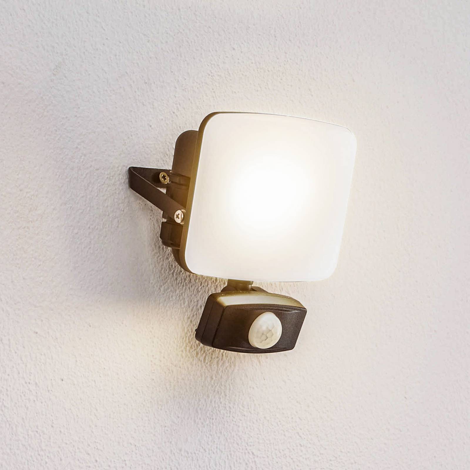 PRIOS Paityn LED buitenwandlamp met sensor, 20 W